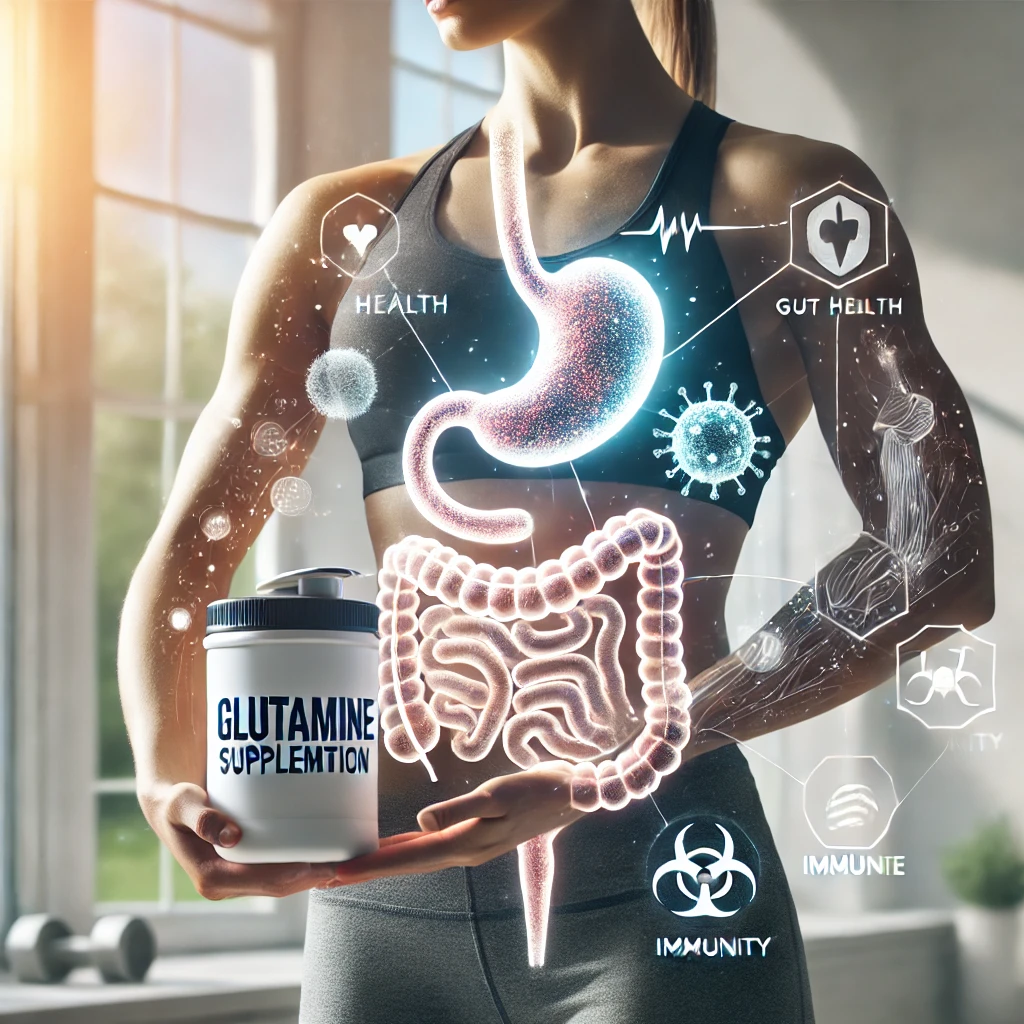 Benefícios da suplementação de glutamina para saúde e desempenho físico.